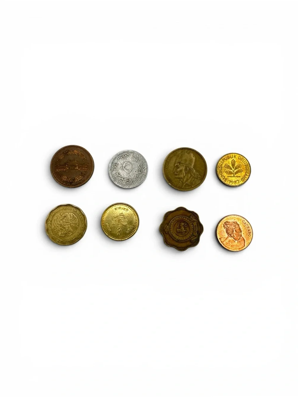 90 Mixed World Coins Foreign Coin Lot 20+ Countries Estate Collection Bulk